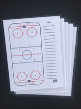 Load image into Gallery viewer, Hockey Dry Erase Sheets (Pack of 5)